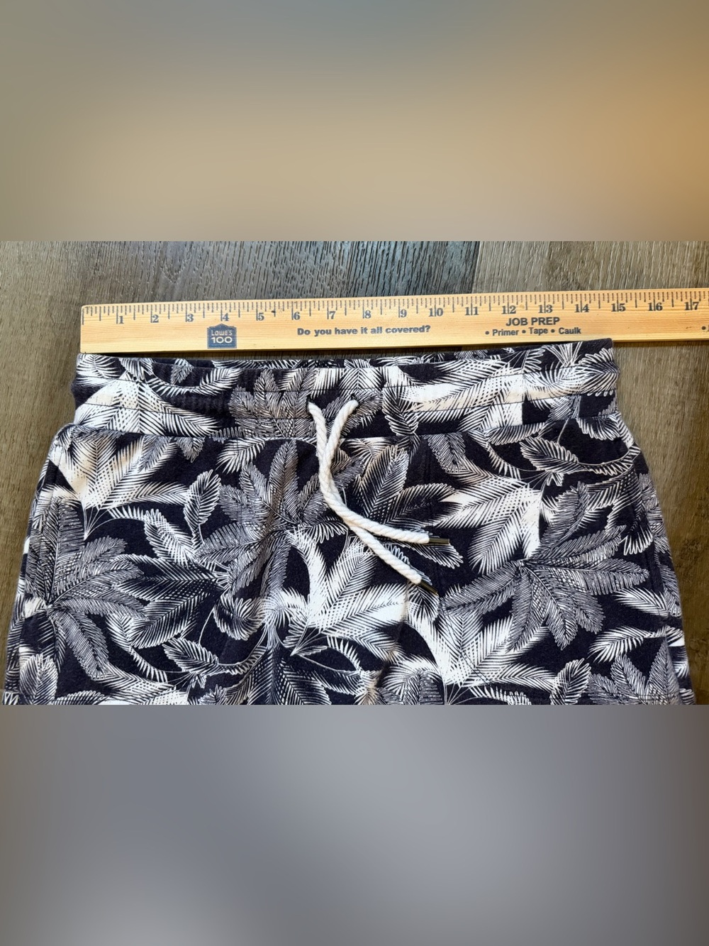 Talbots Palm Leaf Pull On Drawstring Elastic Waist Skirt Size Small Pockets - Picture 7 of 13